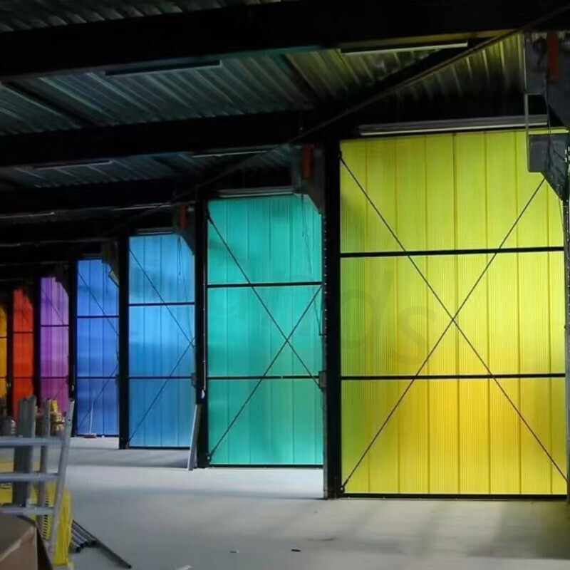 Feuille creuse colorée en polycarbonate et feuille solaire en PC