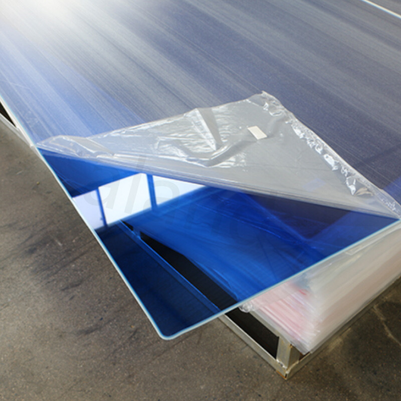 Feuille acrylique bleue - Haute transparence personnalisable