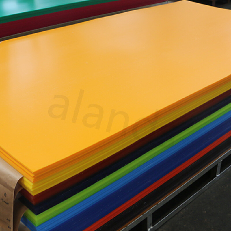 Plaque acrylique jaune vif – Panneau plastique durable, léger et polyvalent