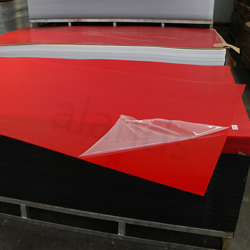 Plaque acrylique rouge – Qualité industrielle, tailles sur mesure & fourniture en gros