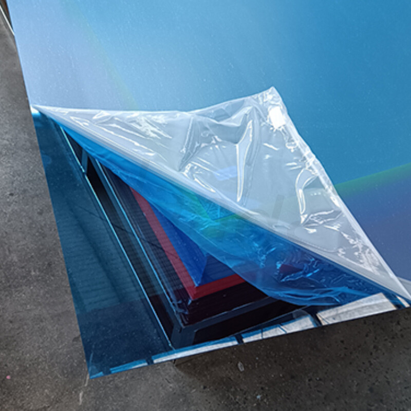 Plaque en plexiglas bleu translucide | Panneau PMMA semi-transparent