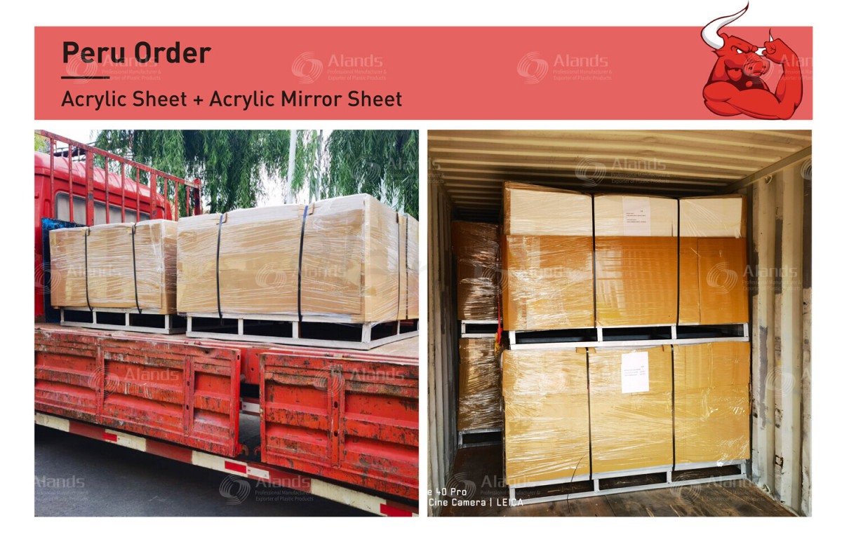 Alands Ships Acrylic Sheet and Acrylic Mirror Sheet Order to Peru Alands Ships Acrylic Sheet and Acrylic Mirror Sheet Order to Peru