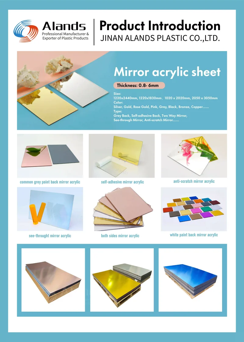 Cut-to-Size Mirror Acrylic Plastic Panel - Product Details Page (1)