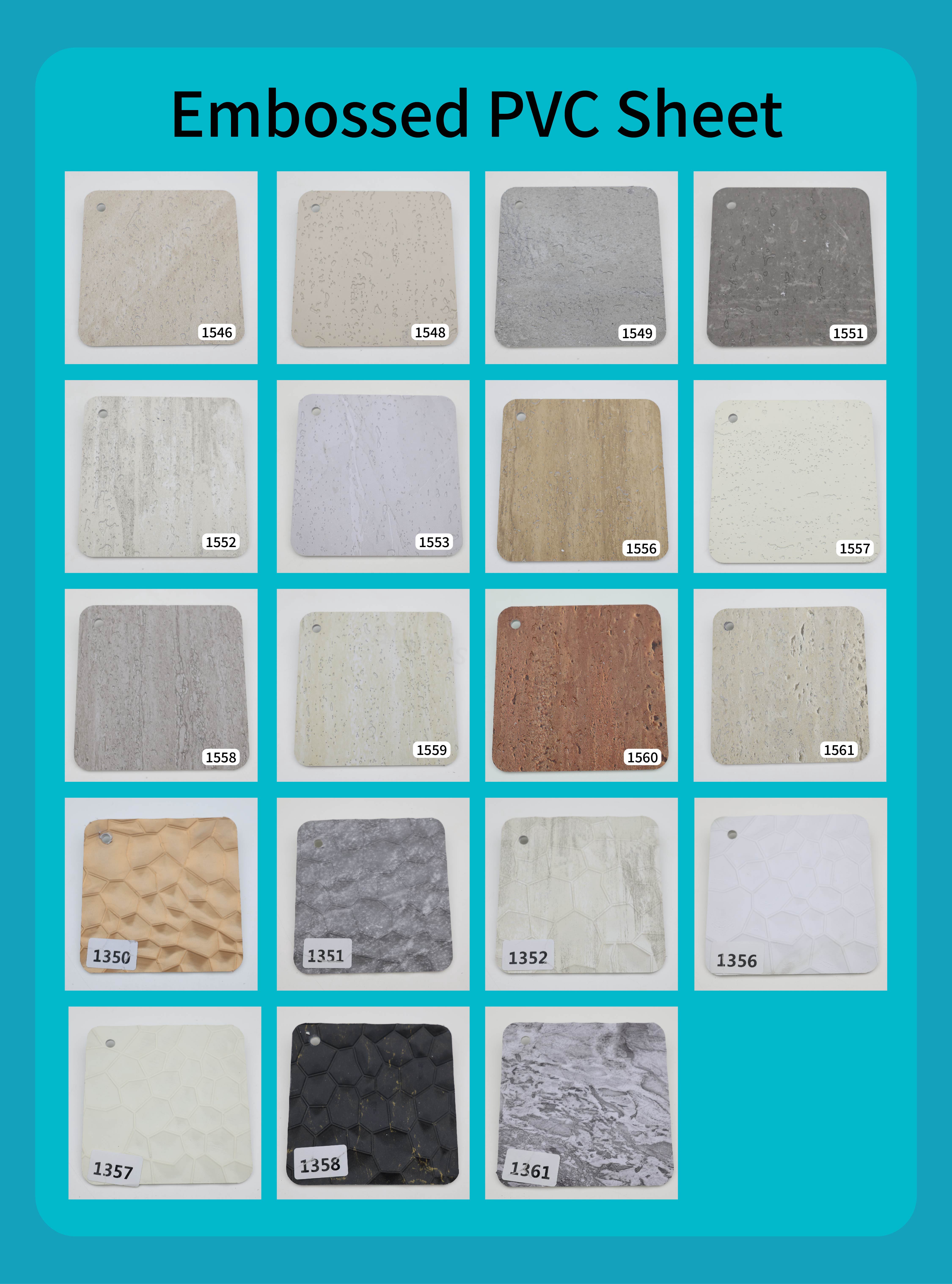 Feuille PVC gaufrée