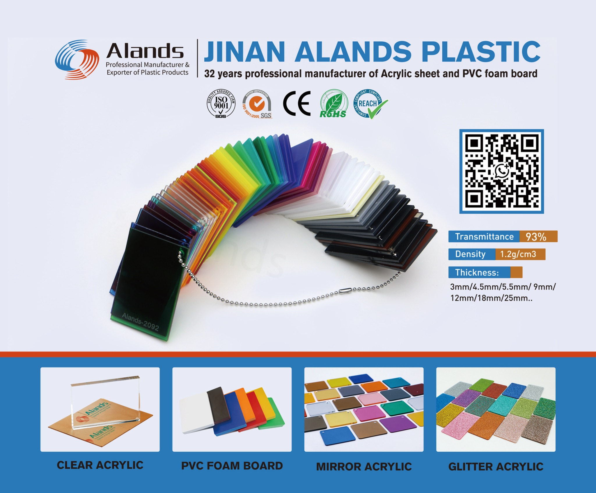 Fabricant de feuilles acryliques et de panneaux en mousse PVC | Alands Plastic