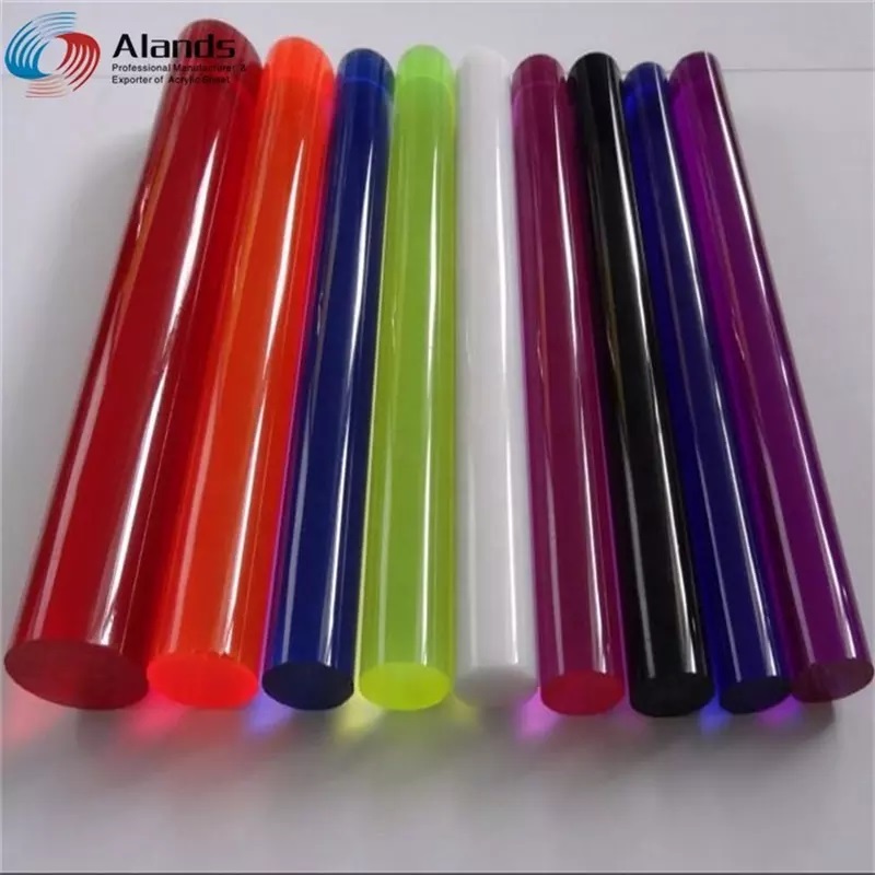 Tiges acryliques PMMA colorées en gros