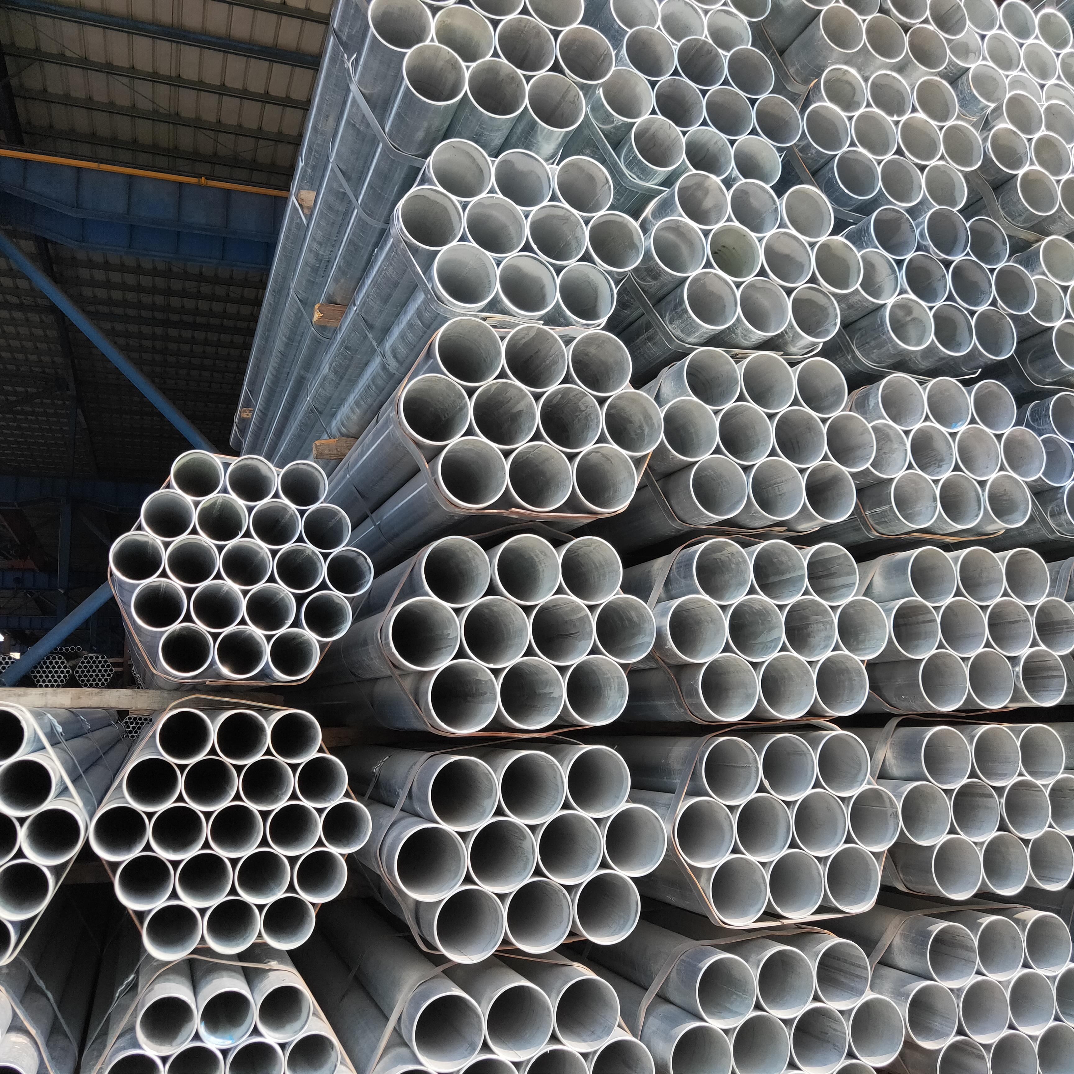 ASTM A36 A53 A106 A252 Sch 40 80 DN50 80 100 Galvanized Steel Pipe