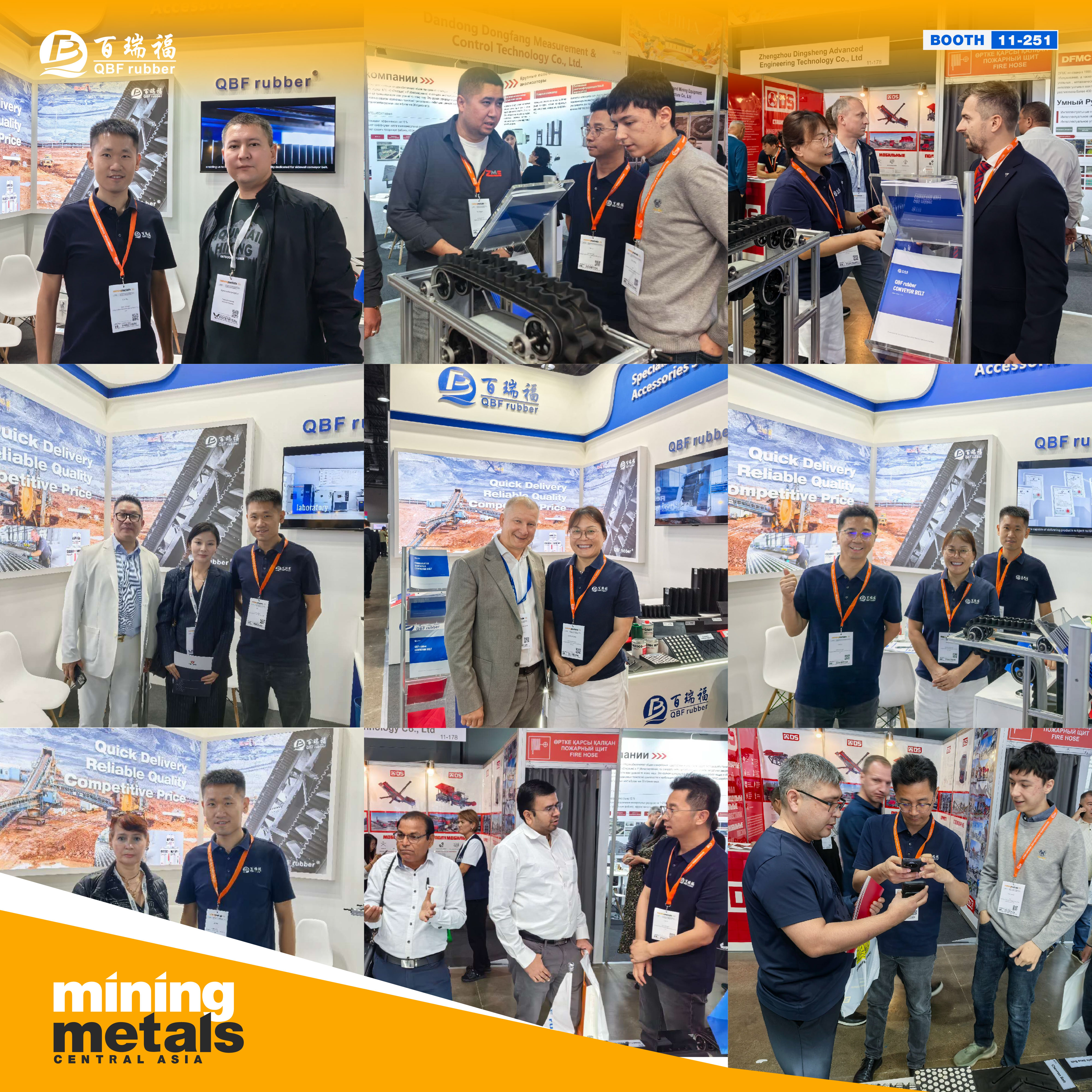 QBF rubber successfully concluded the Kazakhstan Miningmetal Exhibition.