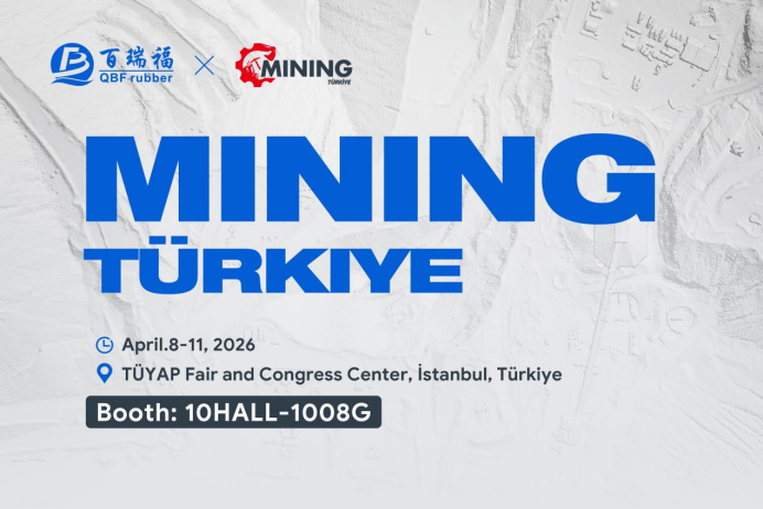 QBF rubber's brand-new mining vertical conveying system is set to debut at the Mining Turkey 2026