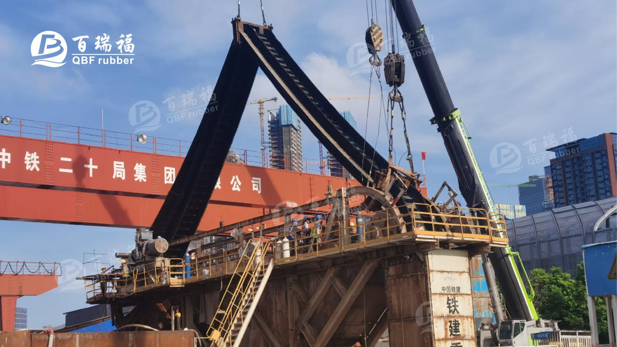 Application of QBF rubber Sidewall Conveyor Belts in the Shenzhen Metro Project