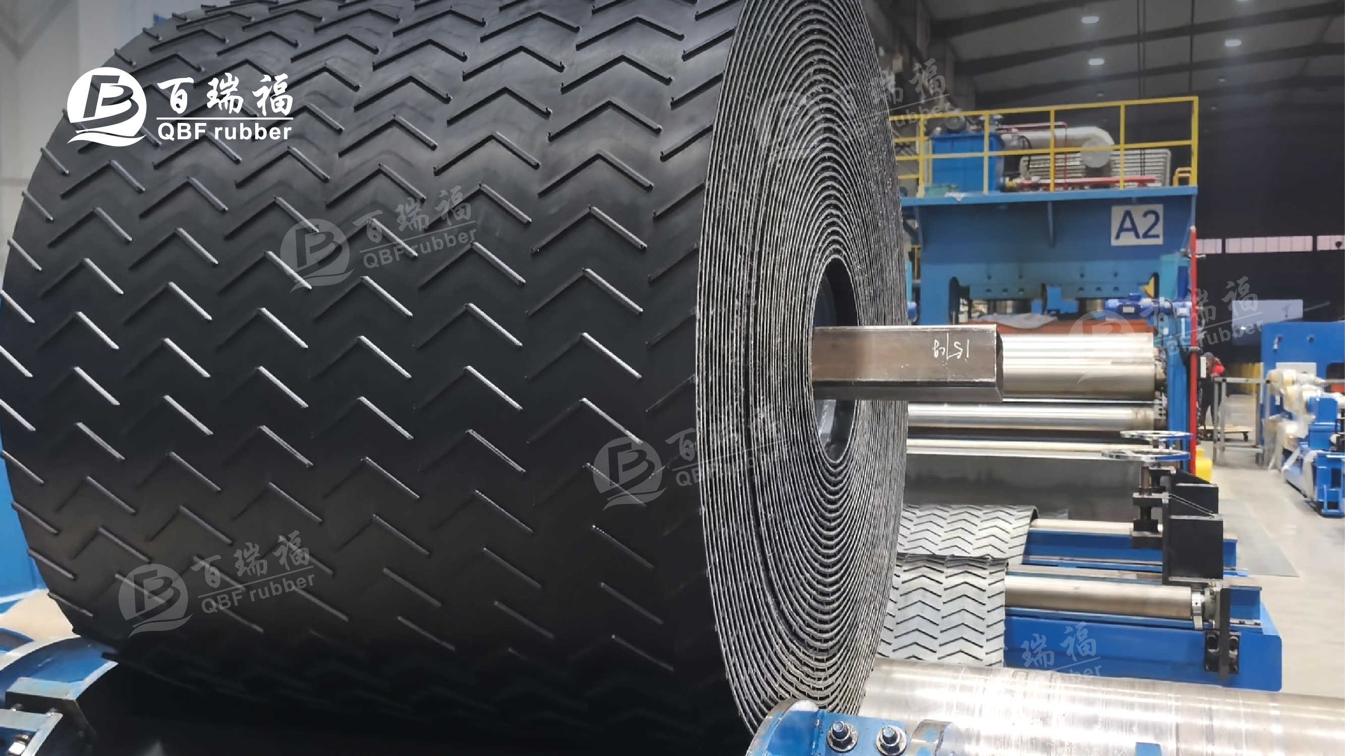 ​Recommended Custom Chevron Conveyor Belt Manufacturer: QBF rubber– One-Piece Vulcanized Molding for Longer Service Life