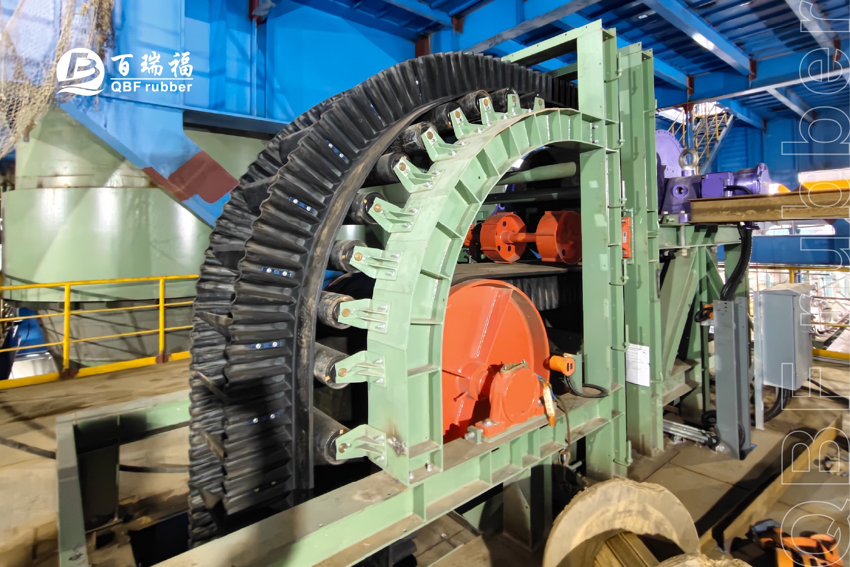 QBF rubber Deploys Heat-Resistant Sidewall Belt for Baowu Zhanjiang Electric Furnace Project QBF rubber Deploys Heat-Resistant Sidewall Belt for Baowu Zhanjiang Electric Furnace Project