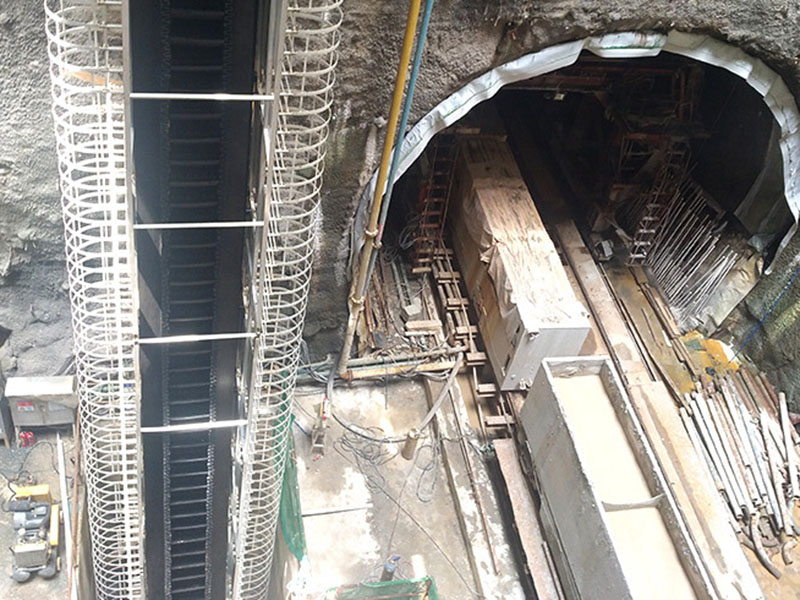 QBF sidewall belt installed for China Tunnel Project QBF sidewall belt installed for China Tunnel Project