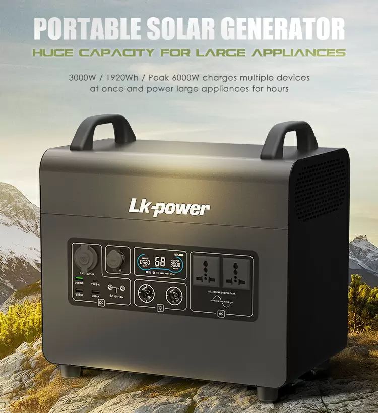 Portable Power Station 3000 Watts