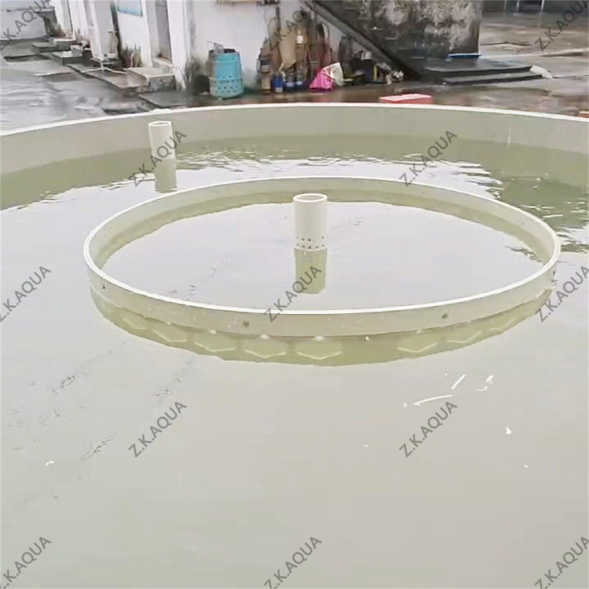Circular Raceway Hatching Pond | Constant Flow Aquaculture Larvae Incubation Tank