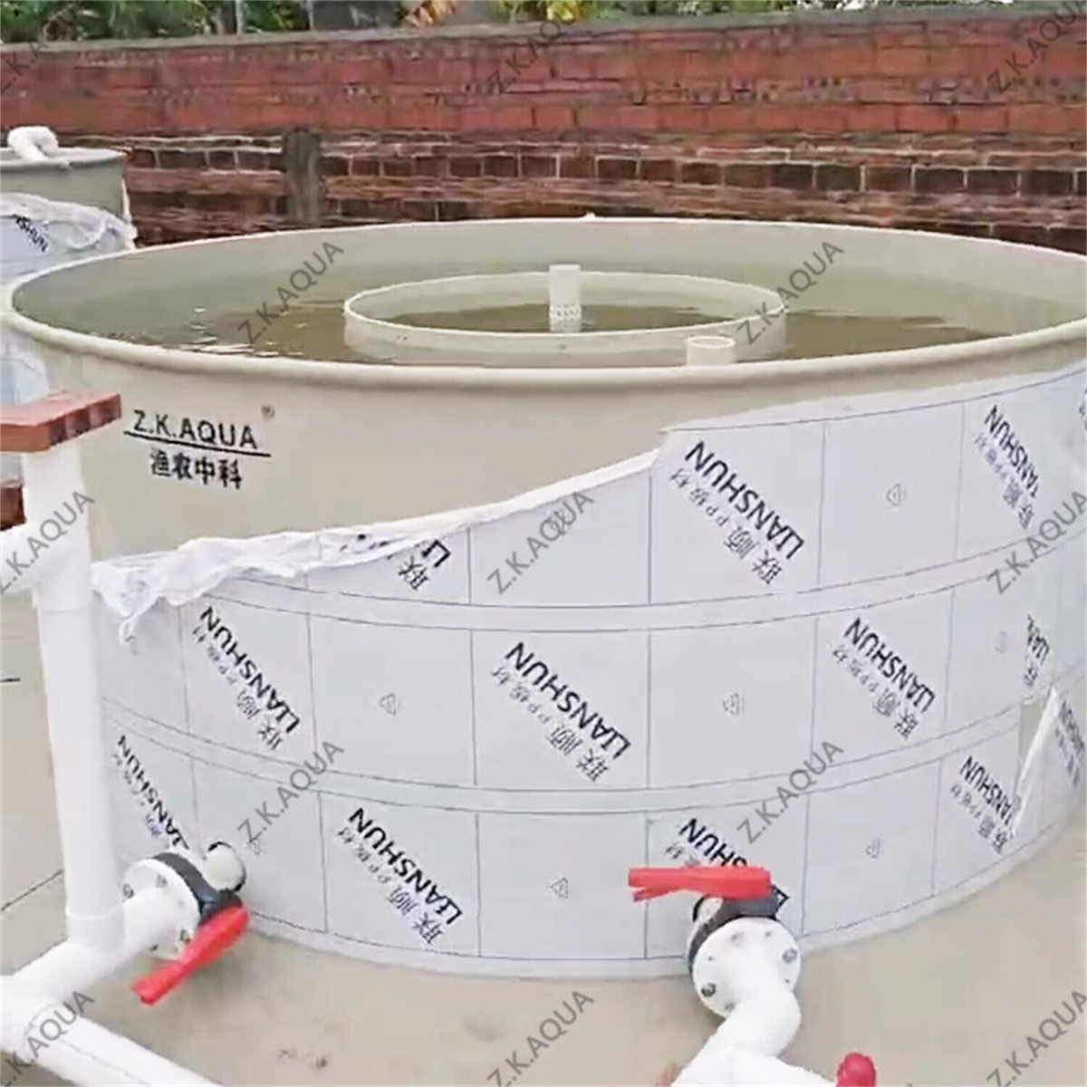 Circular Raceway Hatching Pond | Constant Flow Aquaculture Larvae Incubation Tank