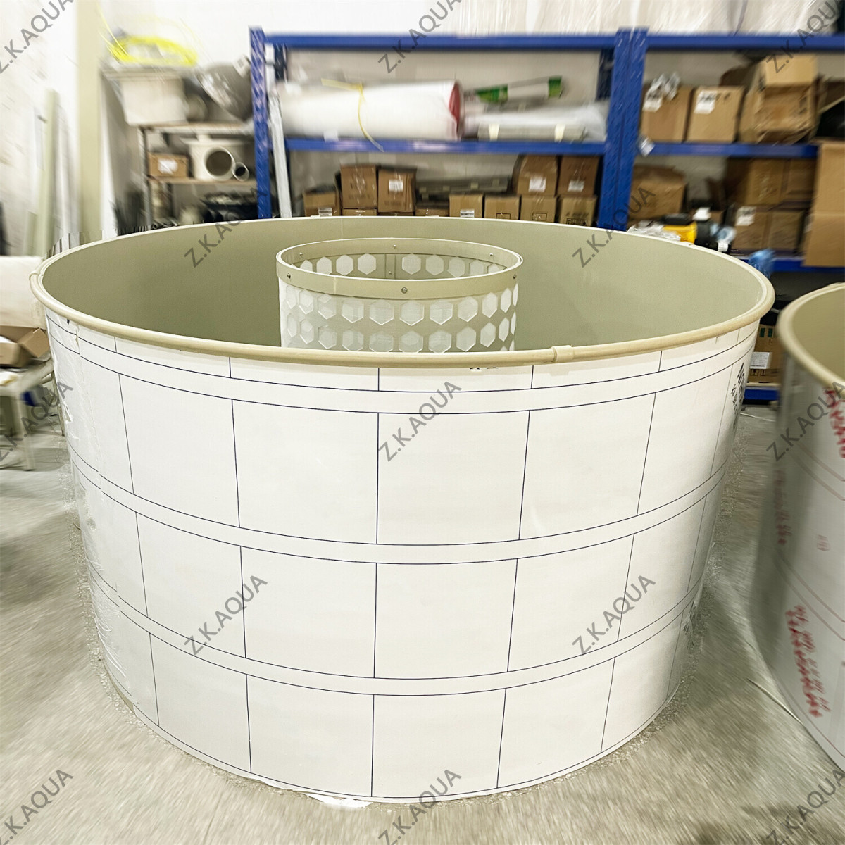 Circular Raceway Hatching Pond | Constant Flow Aquaculture Larvae Incubation Tank