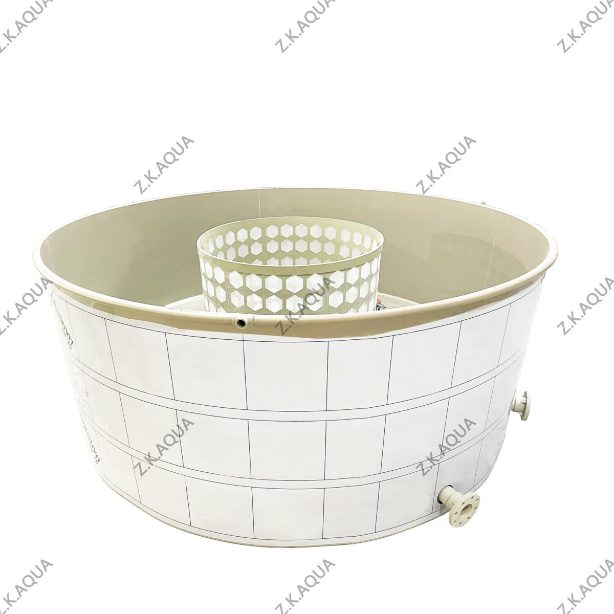 Circular Raceway Hatching Pond | Constant Flow Aquaculture Larvae Incubation Tank