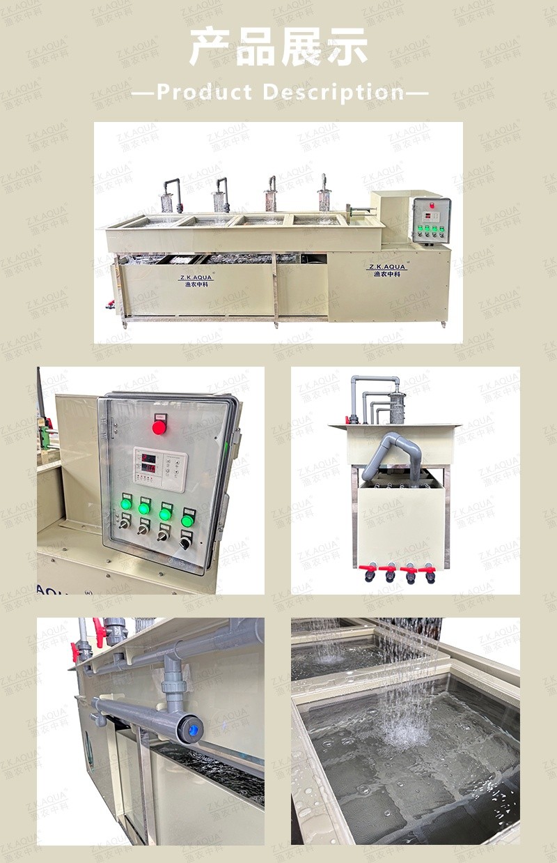 Horizontal Static Hatching System Low‑Turbulence Aquatic Eggs Incubation Equipment
