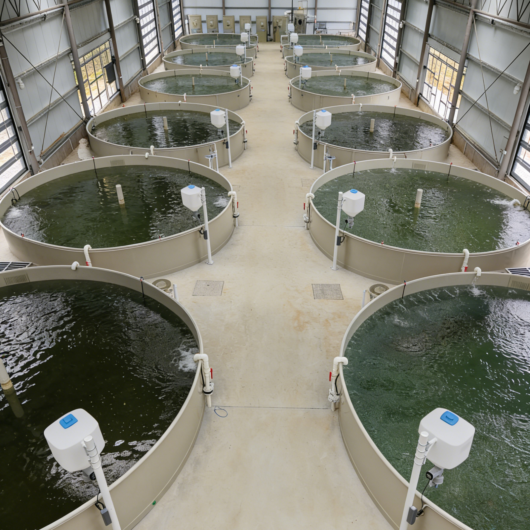 Commercial Modular Recirculating Aquaculture System, Custom Split-Type RAS Fish Farming Equipment