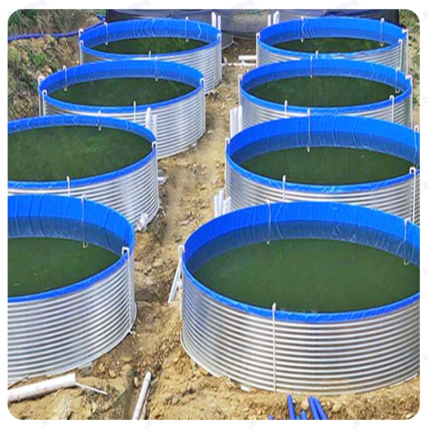 PVC Tarpaulin Fish Pond, Portable Assembled Aquaculture Tank