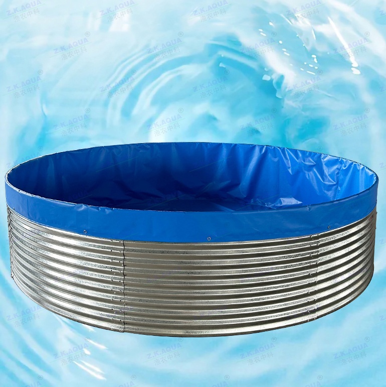 PVC Tarpaulin Fish Pond, Portable Assembled Aquaculture Tank