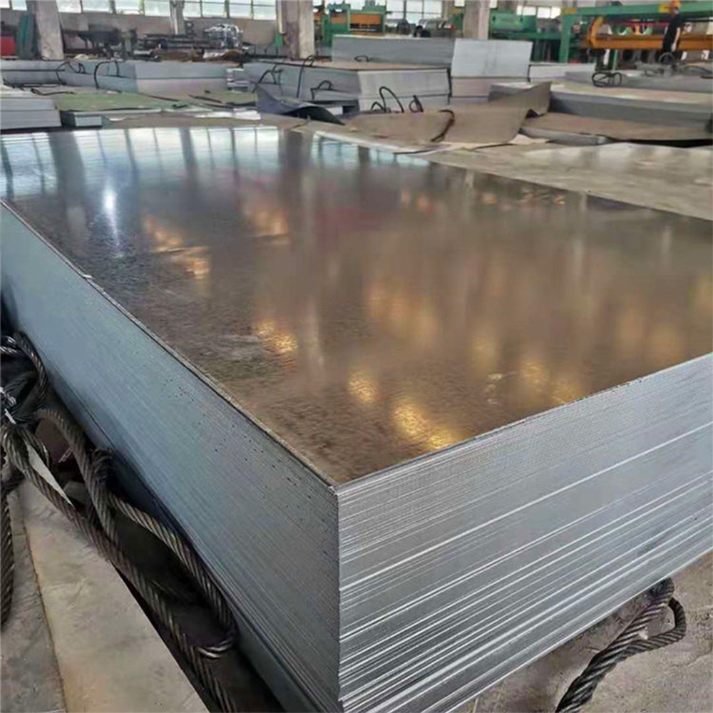 Skin Passed Galvanized Steel Sheet, Smooth Surface, Tension Leveled