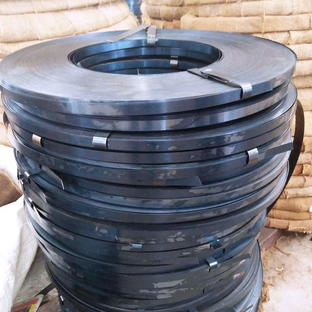 Blued Steel Strapping with Round Edges Safe Handling, No Cuts