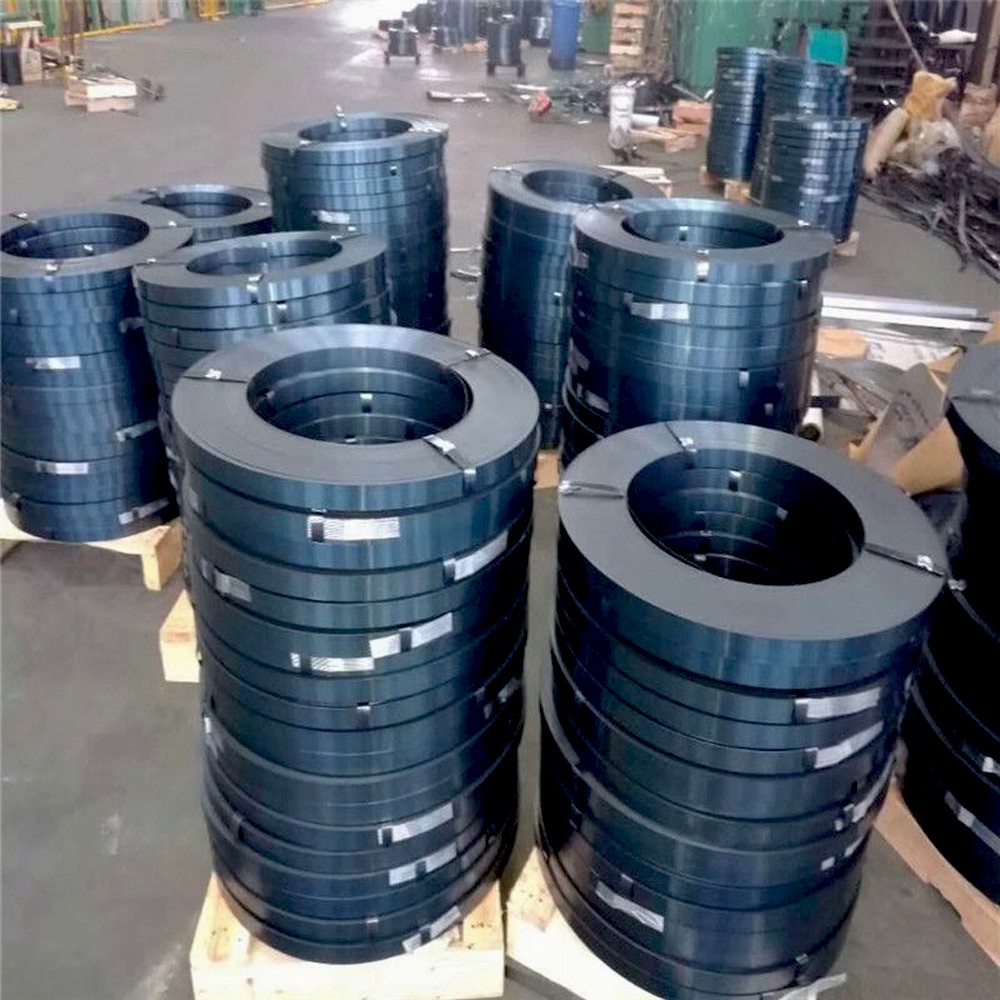 Heat-Treated Blued Steel Strapping – High Break Strength