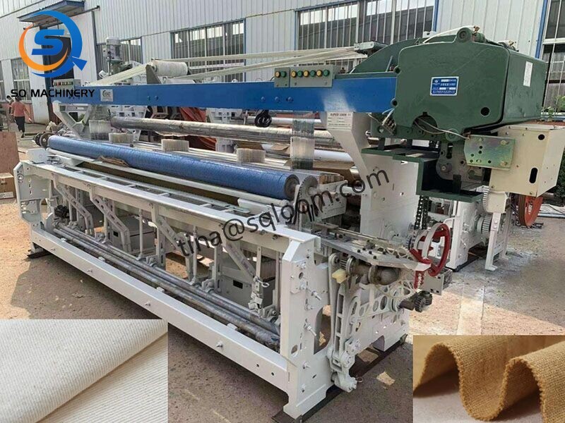 Heavy fabric Jute canvas weaving machine rapier loom