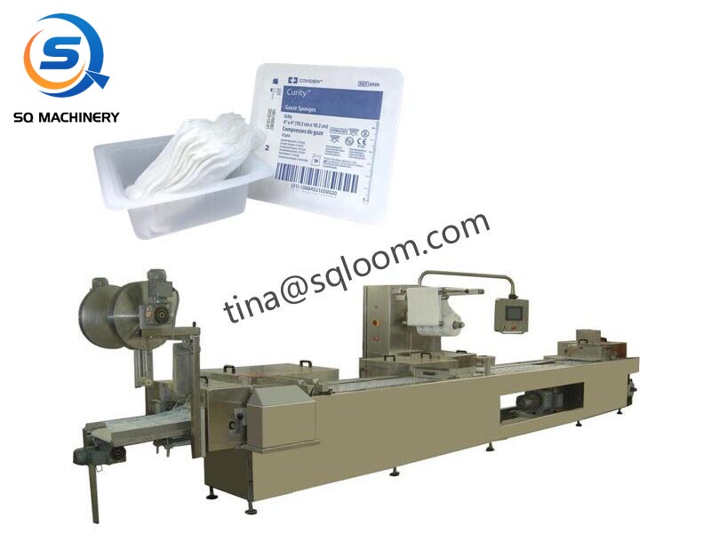 3 side seal medical gauze bandage packing machine