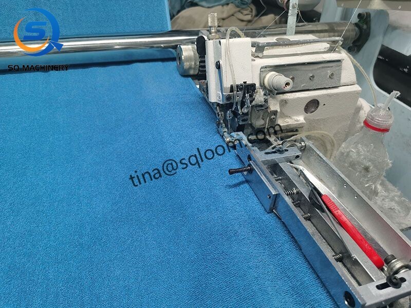 automatic towel longitudinal hemming sewing machine