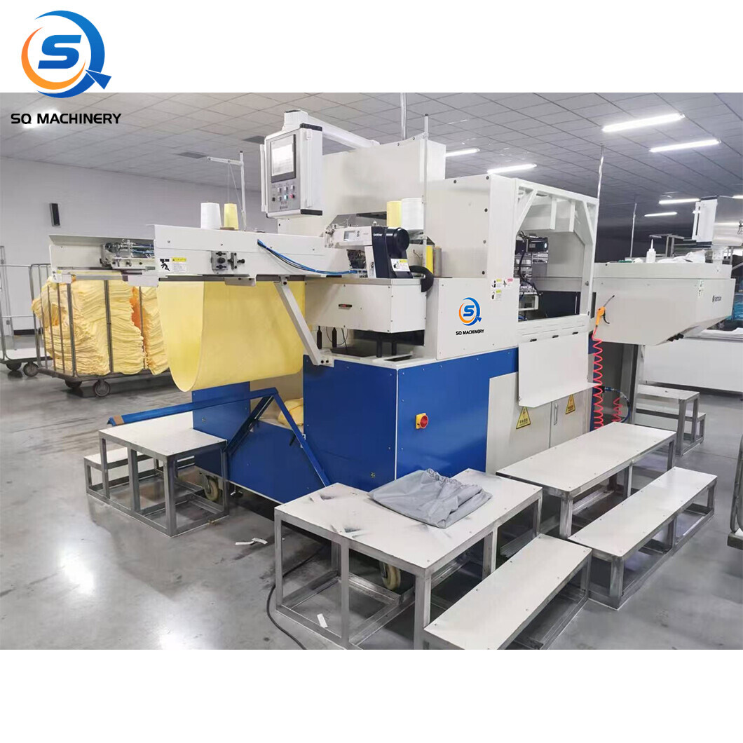 Terry towel cross cutting and hemming machine SQ-T03