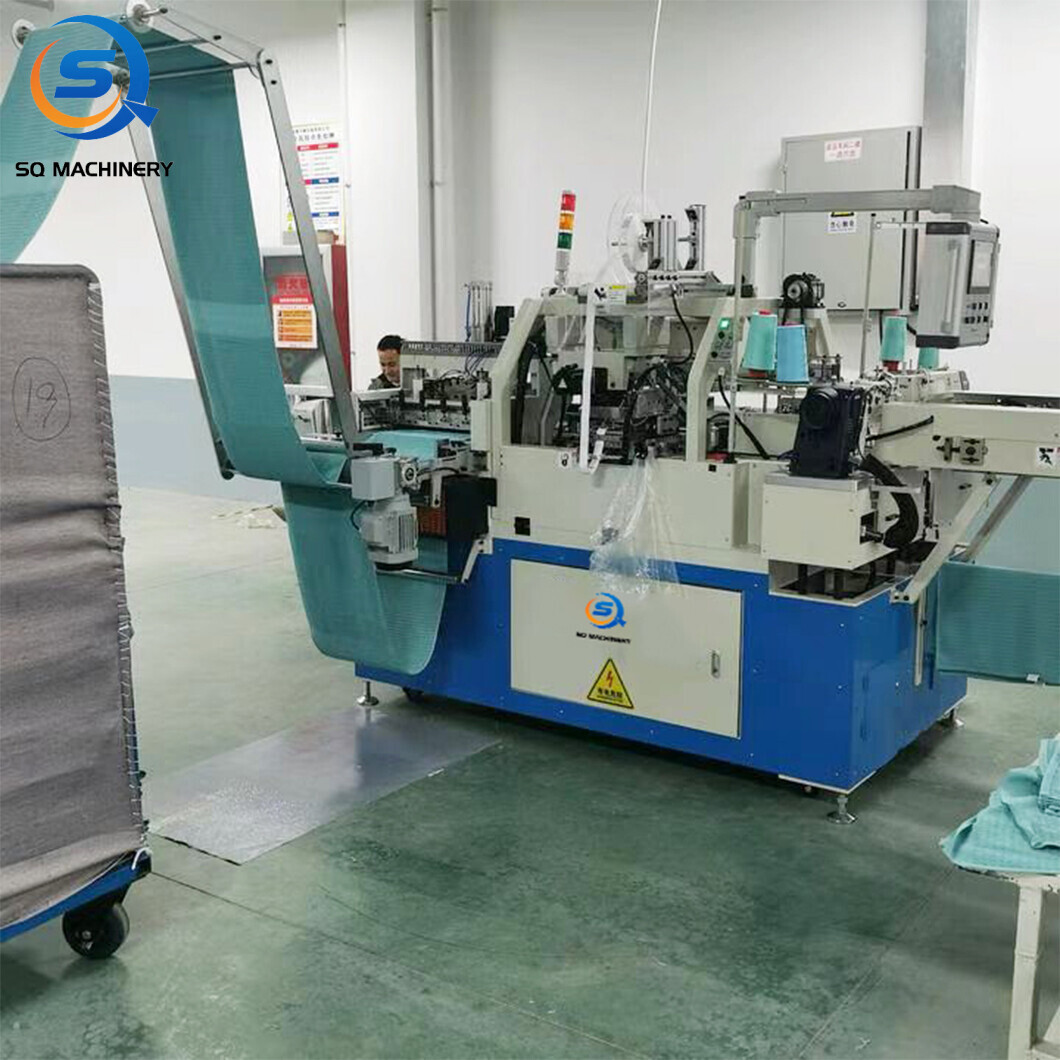 Terry towel cross cutting and hemming machine SQ-T03