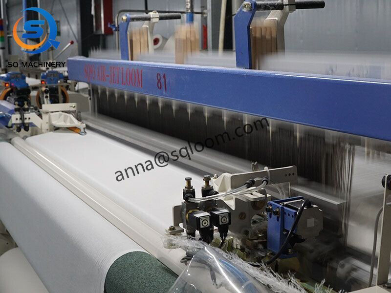 Rayon fabric weaving machine air jet loom