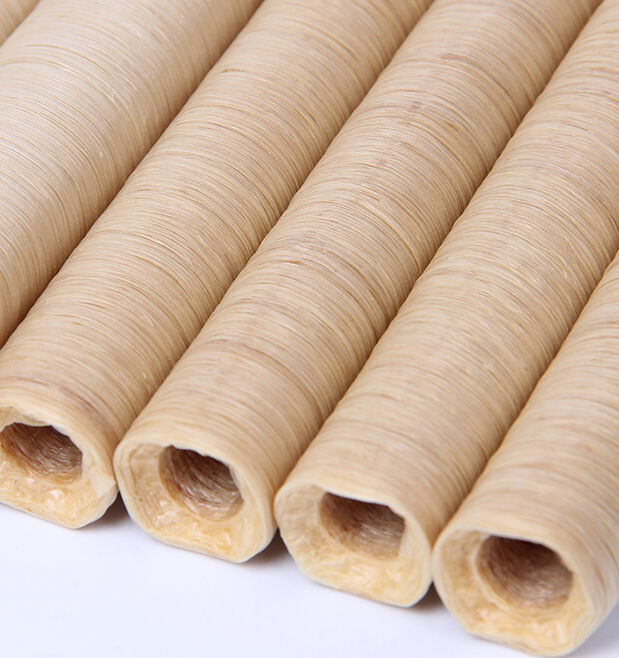 Edible collagen sausage casing