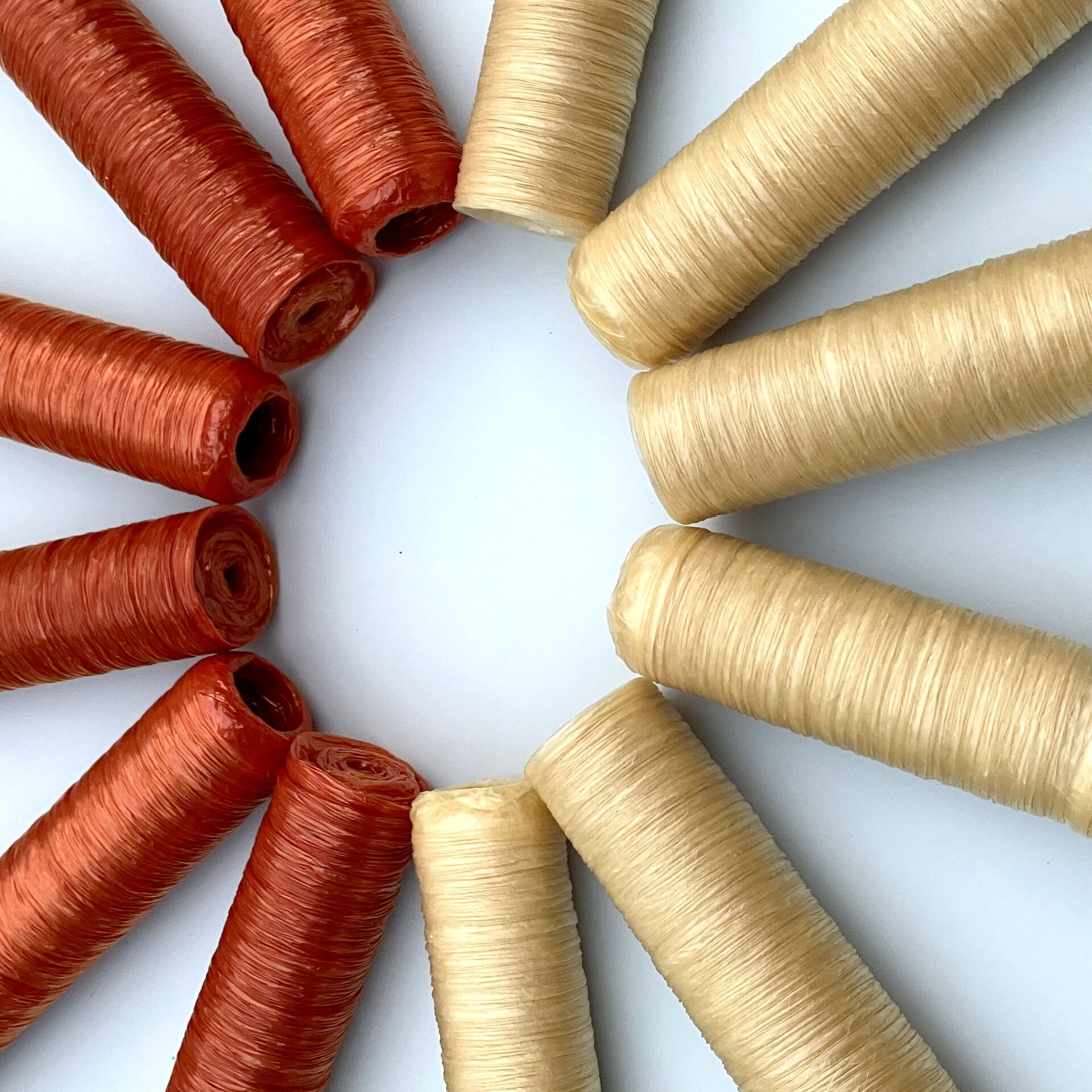 Cellulose sausage casing for hotdog