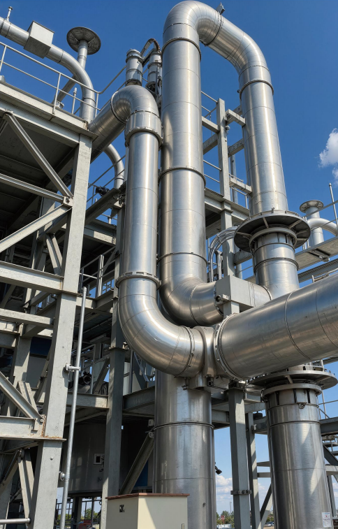 Thousand-ton boiler steel frame of thermal power plant (dynamic load control)