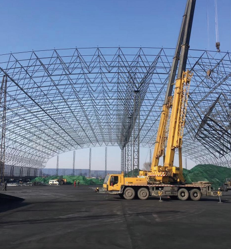 Case of Steel Frame Structure of Dry Coal Storage Shed in Vietnam