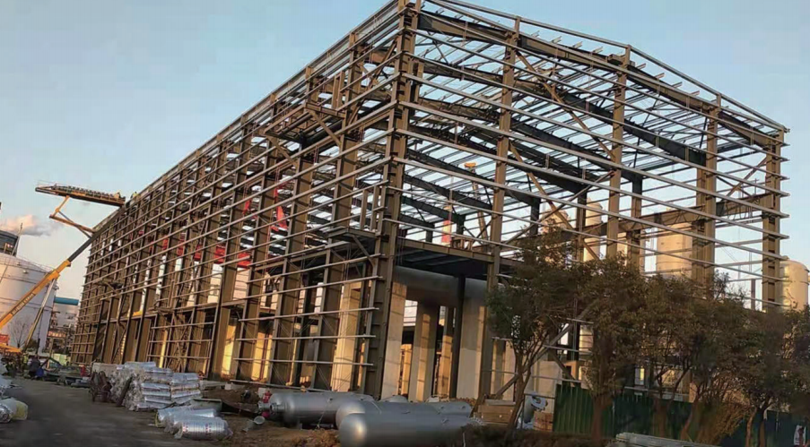 Coke oven gas compression plant at Rongxin construction site