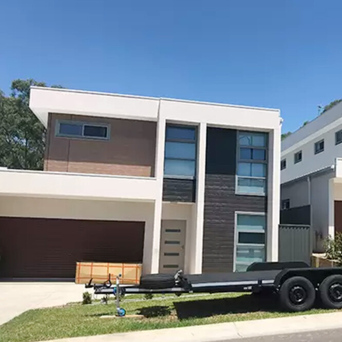 Cold Formed Steel Frame Prefab Villa Light Gauge Steel Modern Building For Living