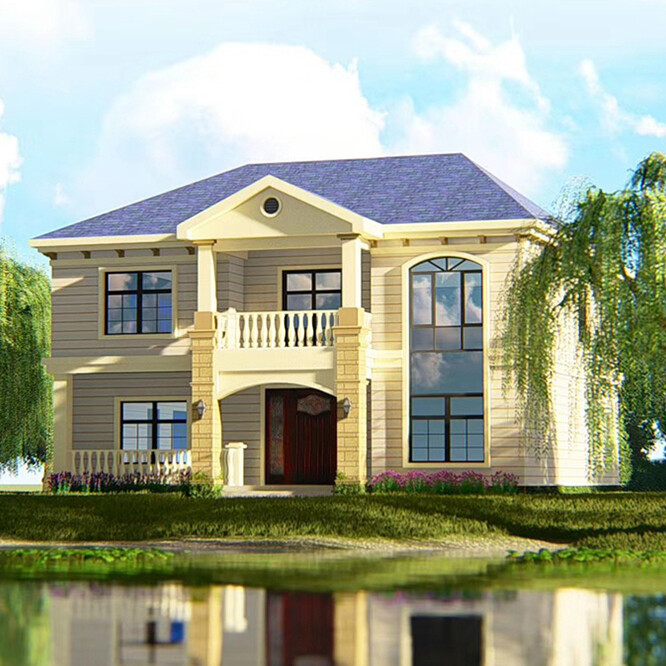 European Style Light Steel Villa Steel Structure Prefabricated House