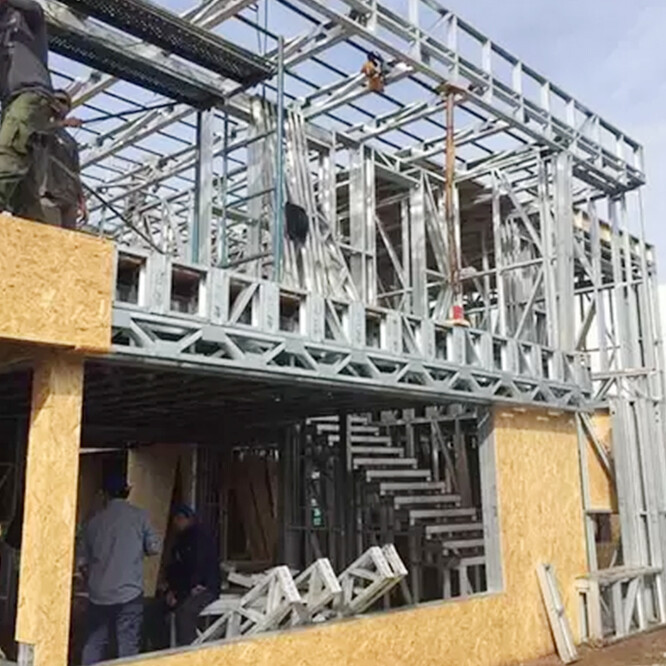 Fast Construction Light Steel Villa Prefab Steel House for Residential Use