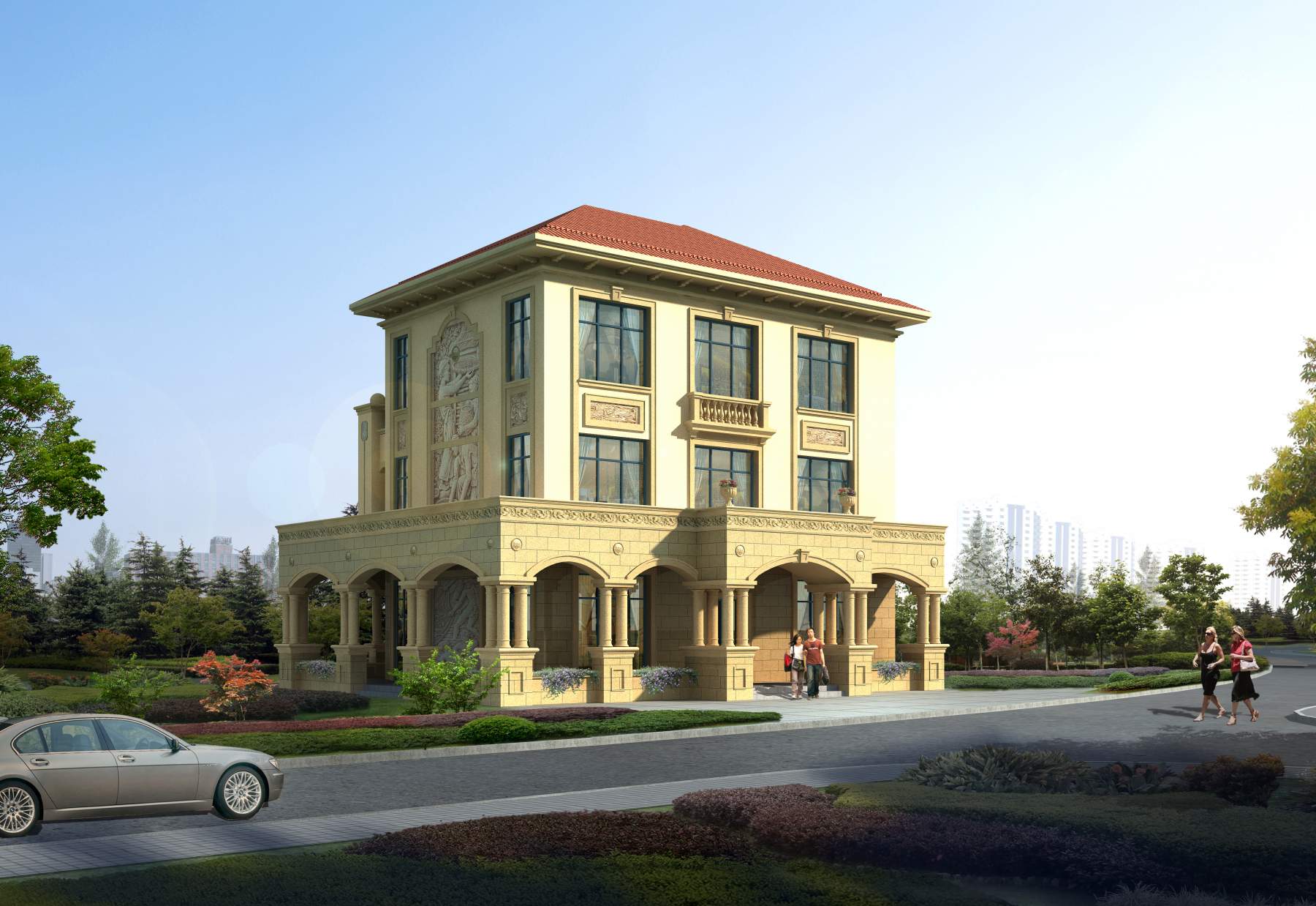 European Single-Family Light Steel Villa