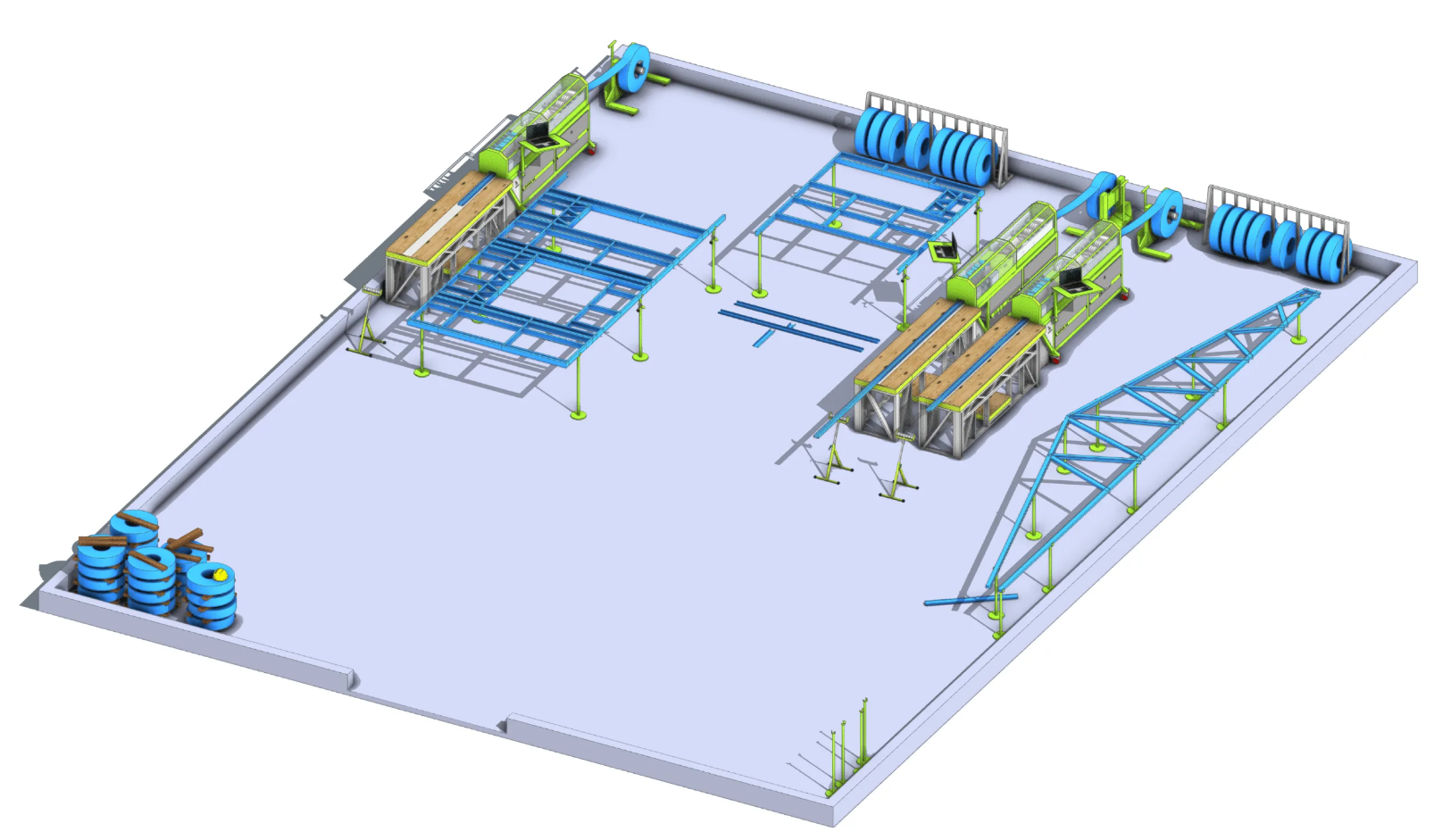 How do steel structures support complex architectural designs?