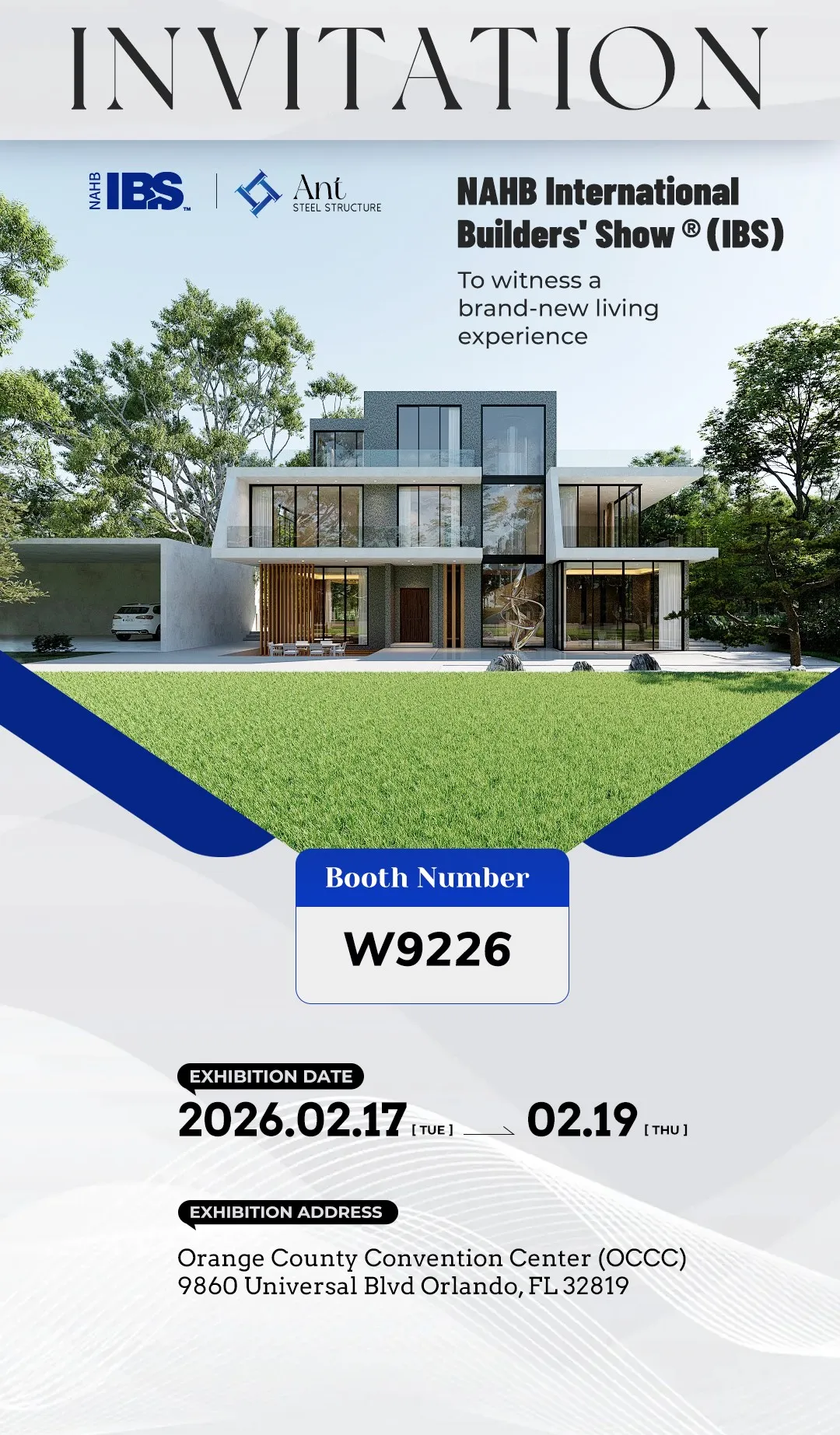 Ant Steel Structure to Showcase Innovative Solutions at NAHB International Builders' Show (IBS) 2026