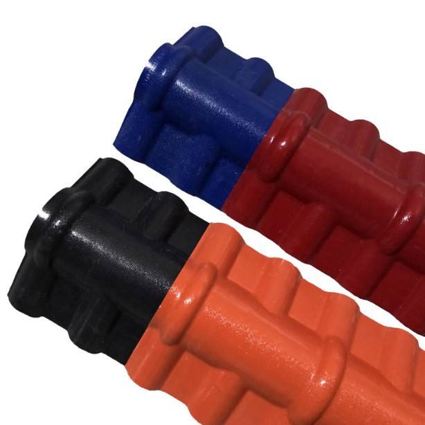 ASA Synthetic Resin Ridge Tiles Ridge Covers PVC Corrugated Roofing Sheets and Accessories ASA Resin Ridge Cap Tile