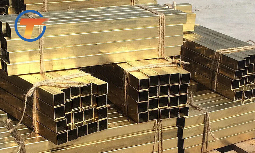 The Surface Can Be Polished or Mirrored C22000/H90 Brass Square Pipe/Tube