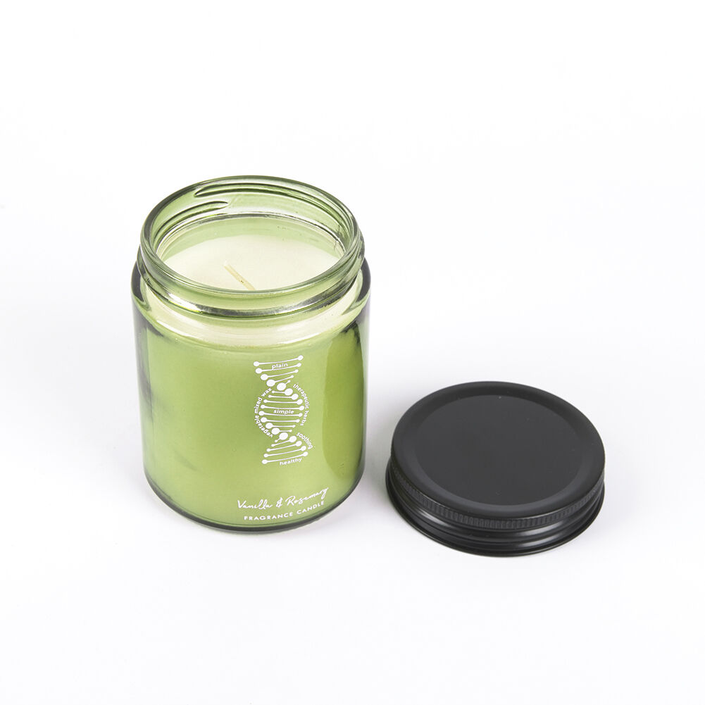 Private label OEM Home decorative Gift Vintage Soy wax candle Luxury Amber Brown Jar Glass candle Scented Candle