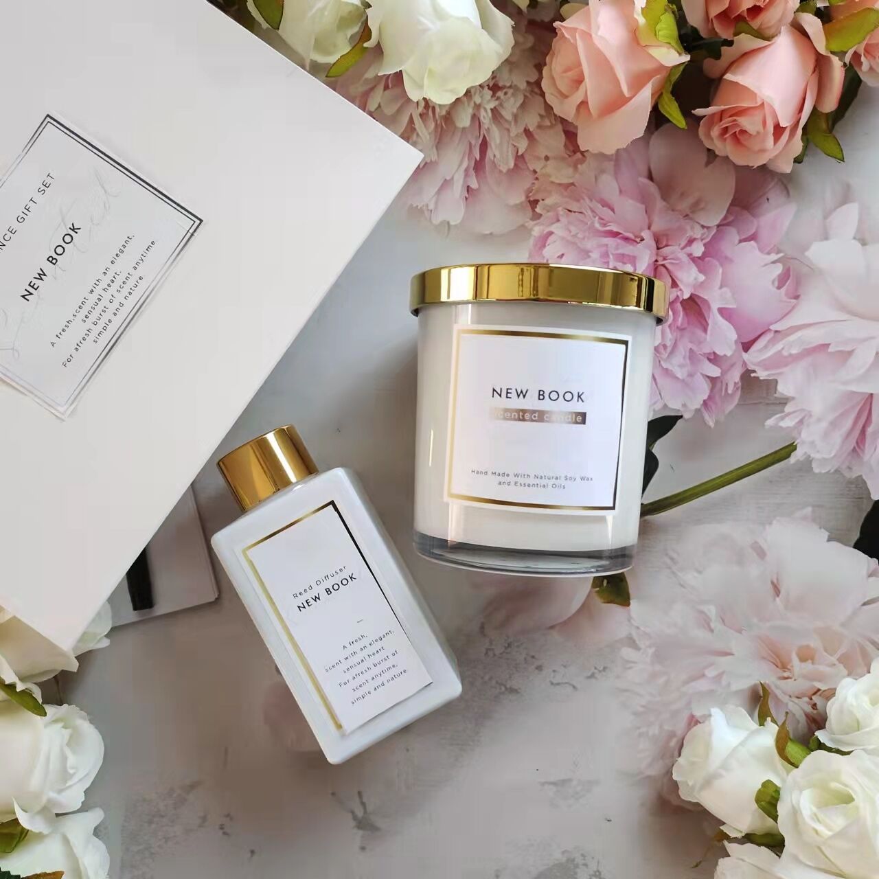 Luxury Gift Box Scented Candle private label